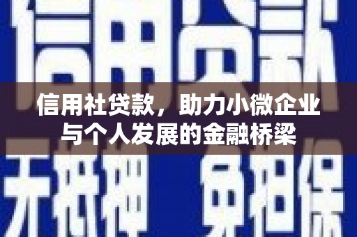罗东信用社贷款，助力小微企业与个人发展的金融桥梁