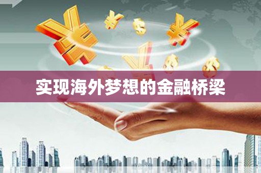 罗东实现海外梦想的金融桥梁