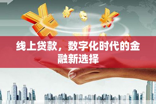 罗东线上贷款，数字化时代的金融新选择