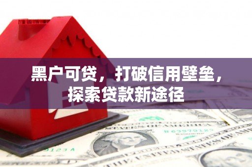 罗东黑户可贷，打破信用壁垒，探索贷款新途径