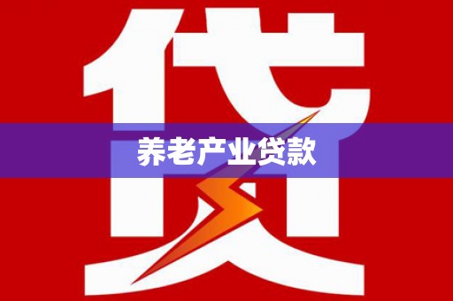 罗东养老产业贷款