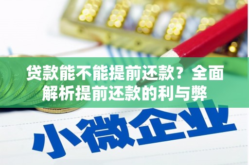 罗东贷款能不能提前还款？全面解析提前还款的利与弊