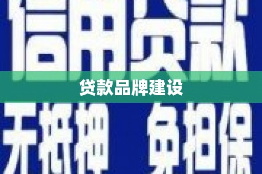 罗东贷款品牌建设