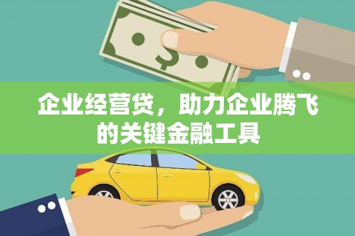 罗东企业经营贷，助力企业腾飞的关键金融工具