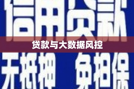 罗东贷款与大数据风控