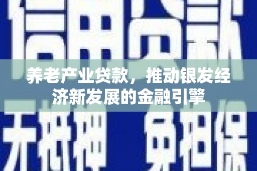 罗东养老产业贷款，推动银发经济新发展的金融引擎