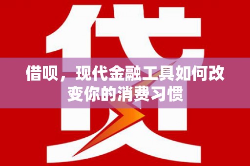 罗东借呗，现代金融工具如何改变你的消费习惯
