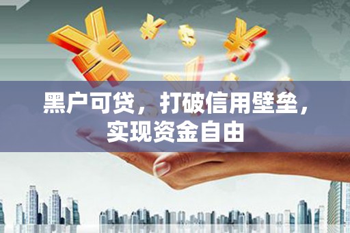 罗东黑户可贷，打破信用壁垒，实现资金自由