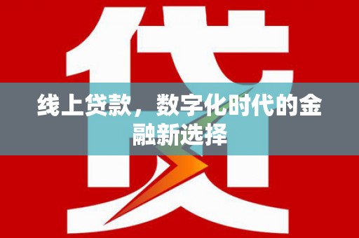 罗东线上贷款，数字化时代的金融新选择