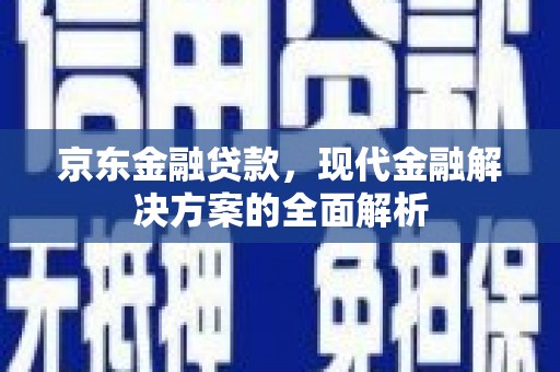 罗东京东金融贷款，现代金融解决方案的全面解析
