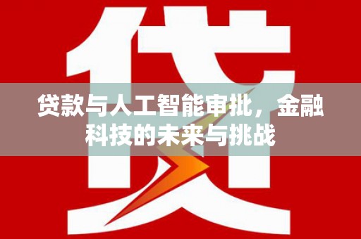 罗东贷款与人工智能审批，金融科技的未来与挑战