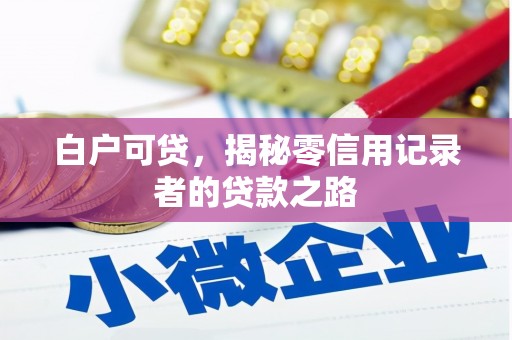 罗东白户可贷，揭秘零信用记录者的贷款之路