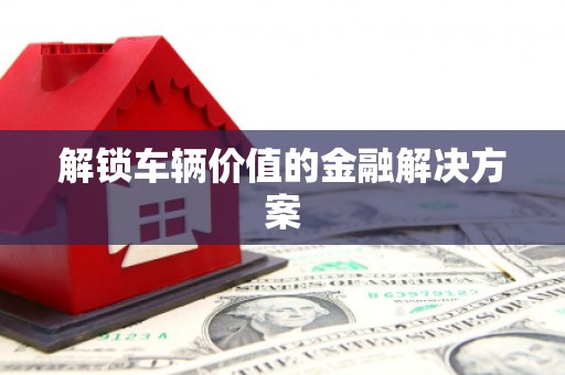 罗东解锁车辆价值的金融解决方案