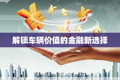 罗东解锁车辆价值的金融新选择